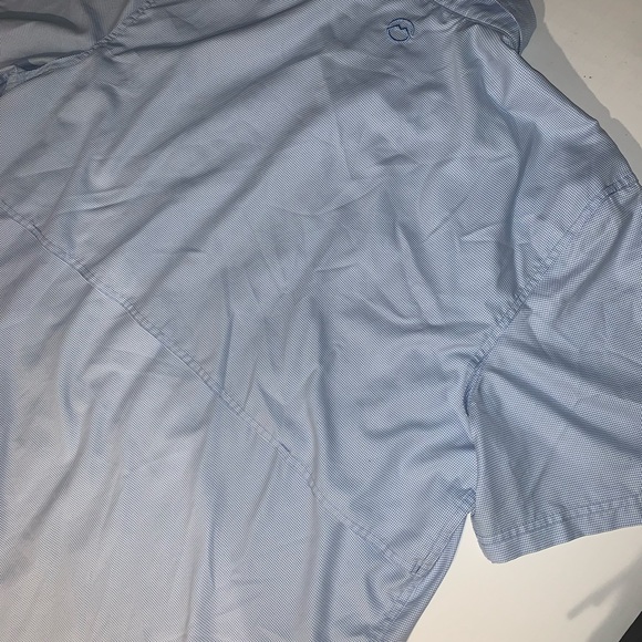 Magellan Men’s Button Down Shirt Blue - Picture 6 of 7